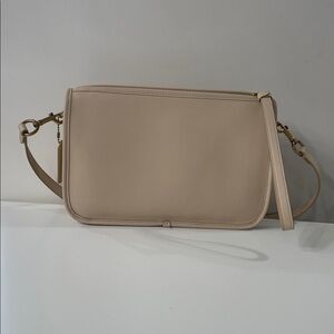 Coach - Ivory Glovetanned Leather Cross Body, Shoulder Bag, or Wristlet/Clutch